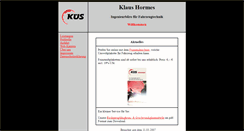 Desktop Screenshot of klaus-hormes.de